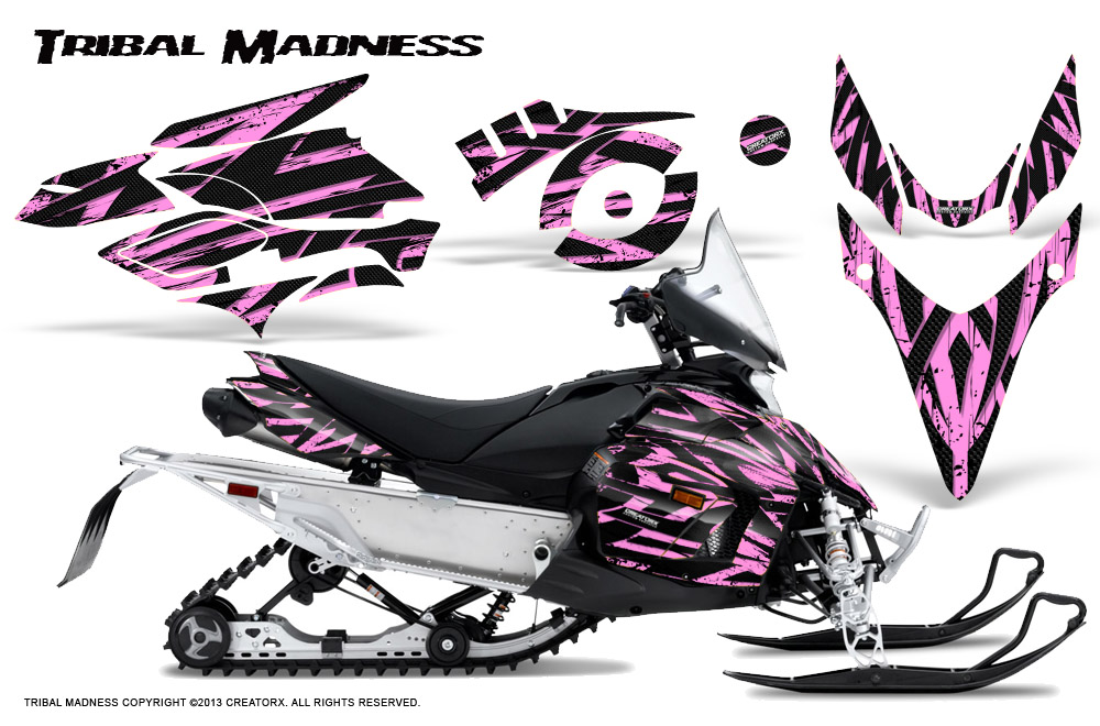 Yamaha Phazer Graphics Kit Tribal Madness PinkLite